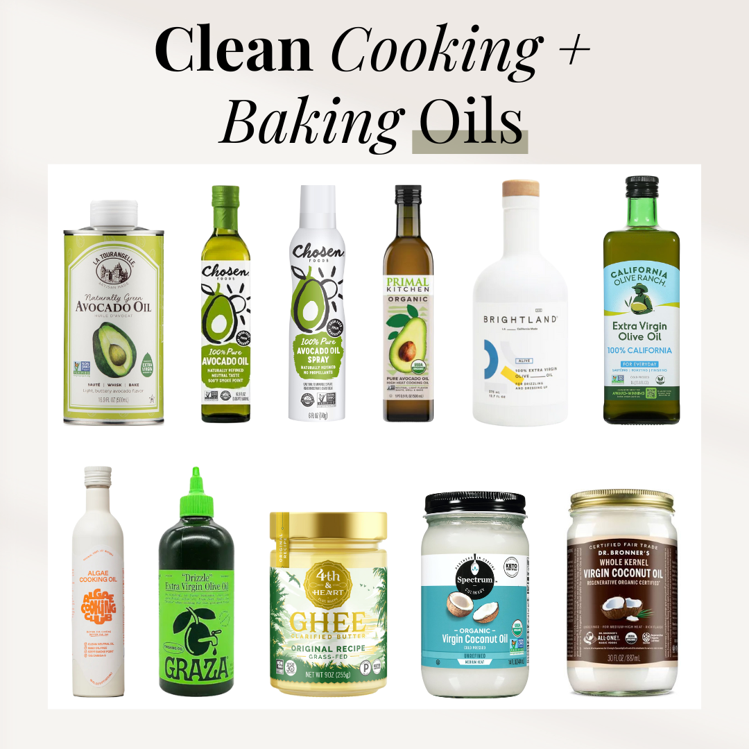 Clean Cooking + Baking Oils