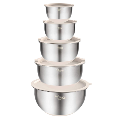 Amazon_Stainless Steel Mixing Bowl Set, 5pcs