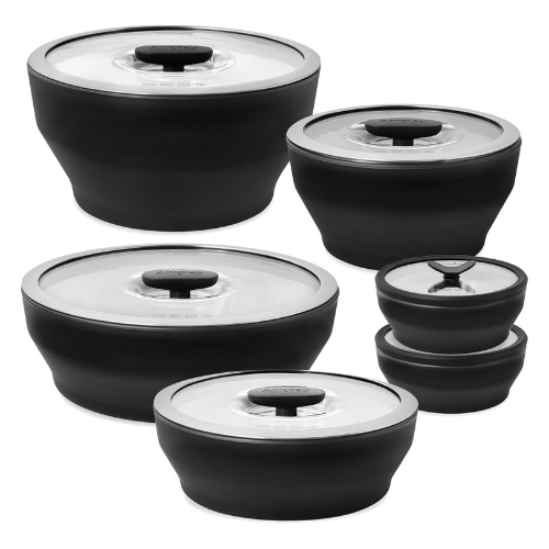 Glass Food Storage Round Dish Set, 12pcs