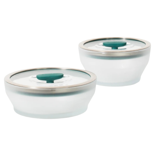 Glass Food Storage Round Dish Set, 4pcs