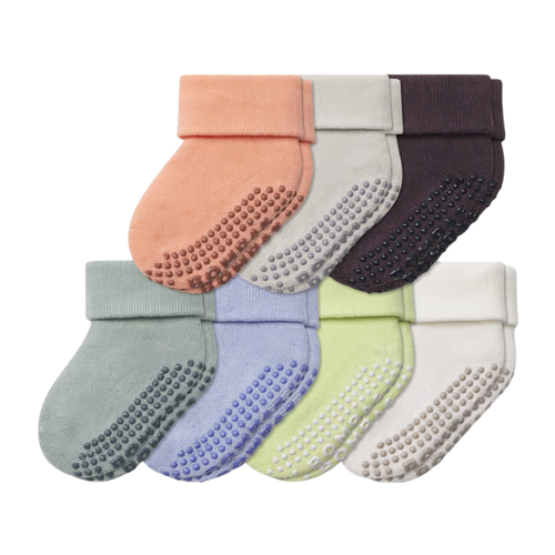 Baby Gripper Calf Sock, 7pk