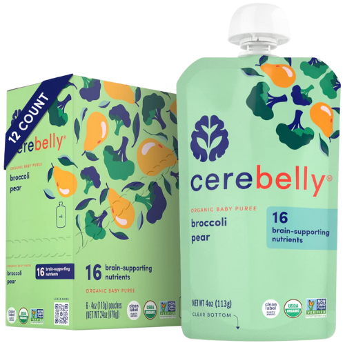 Organic Baby Food Puree (Broccoli Pear)