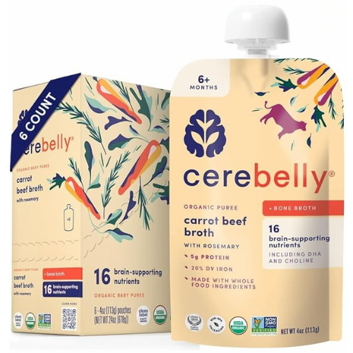 Organic Baby Food Puree (Carrot Beef Broth)