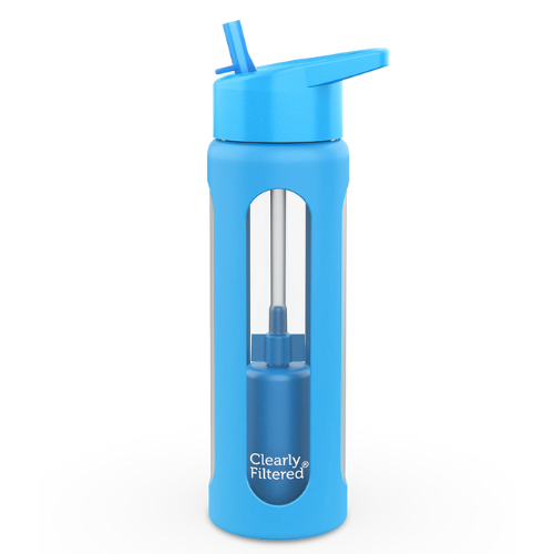 Glass Filtered Water Bottle, 20oz