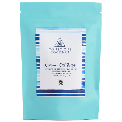 Baby + Kids Coconut Oil Wipes Pouch, 10pk