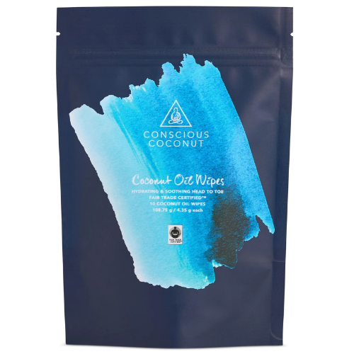 Coconut Oil Wipes, 10pk