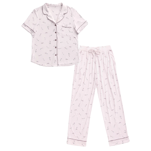 Cozy Earth_Womens Bamboo Short Sleeve & Pant Pajama Set