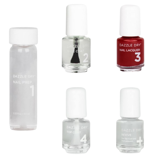 Mini Kit 4 Step Nail Polish System (Fast Track Cherry)