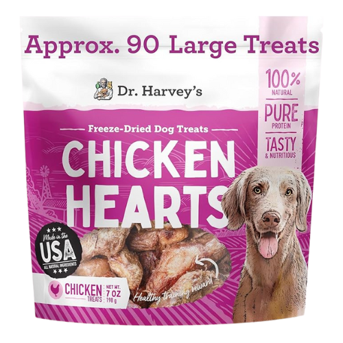 Freeze-Dried Chicken Hearts Dog Treats