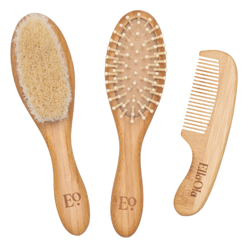 Bamboo Hair Brush & Comb Set