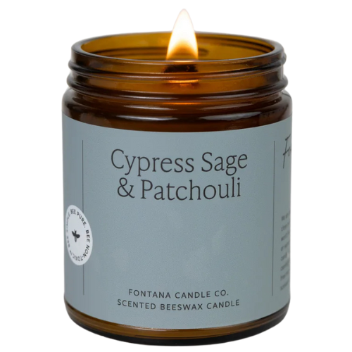 Essential Oil Candle (Cypress Sage & Patchouli)