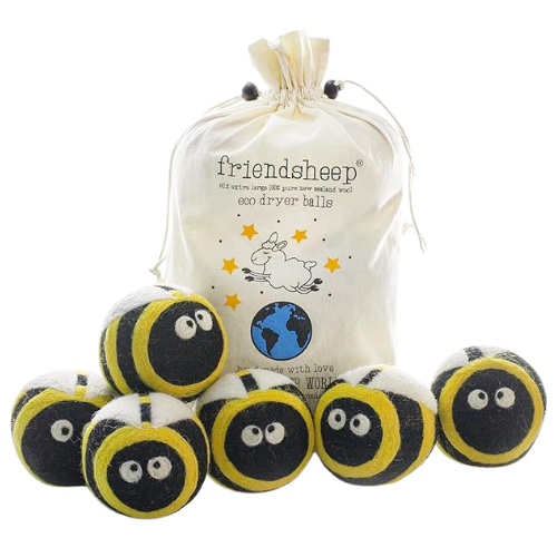 Wool Dryer Balls (Busy Bees)