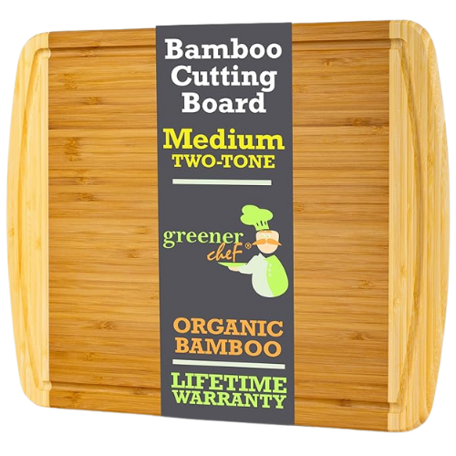 Organic Bamboo Cutting Board (Medium)