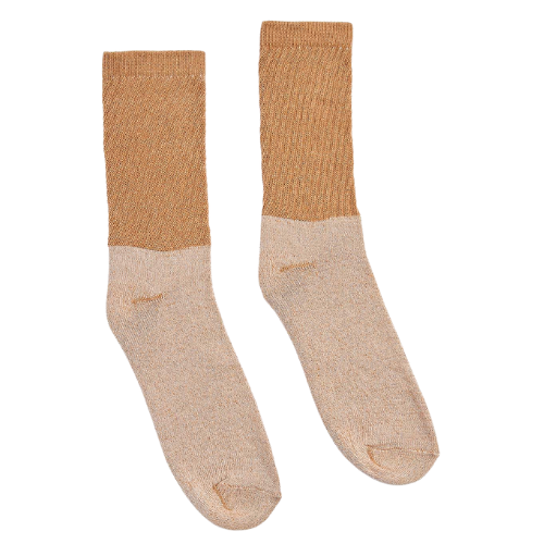 Men’s Organic Cotton Crew Socks (Brown)
