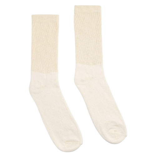 Men’s Organic Cotton Crew Socks (White)