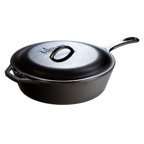 Cast Iron Deep Skillet with Lid