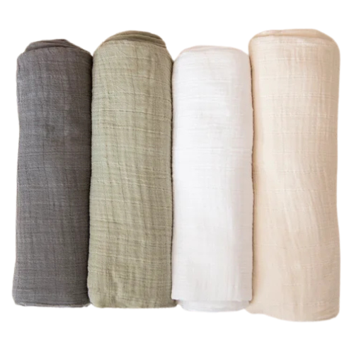 Baby Blankets (Swaddle Organic Breathable), 4pk
