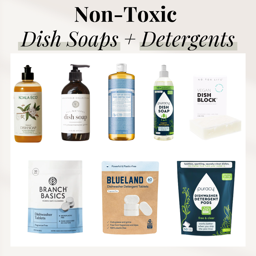 Non-Toxic Dish Soaps + Detergents