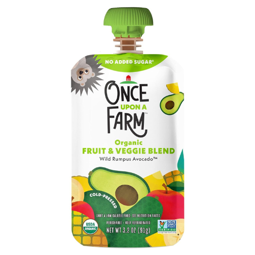 Organic Fruit & Veggie Blend Pouch (Avocado)