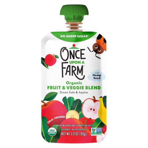 Organic Fruit & Veggie Blend Pouch (Kale & Apple)