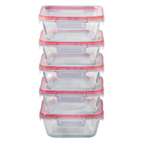 Glass Meal Prep Set, 5pk
