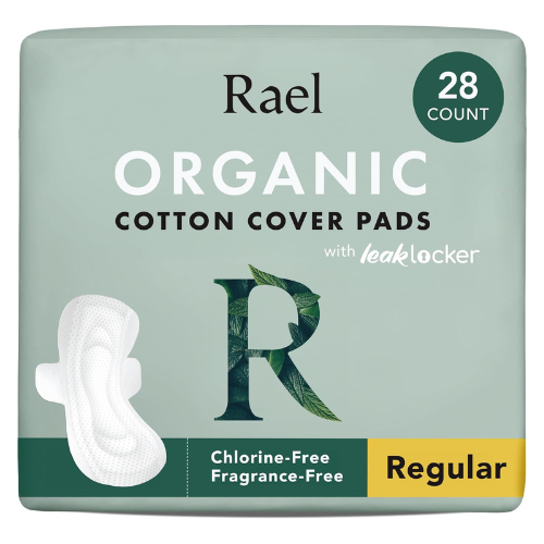Rael_Organic Cotton Cover Pads, 28ct