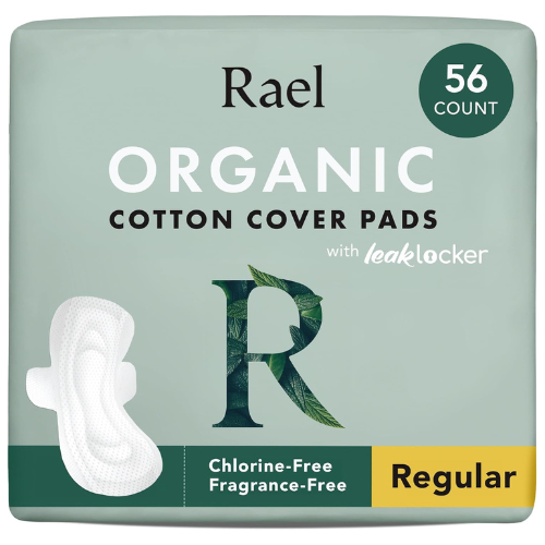 Organic Cotton Cover Pads, 56ct