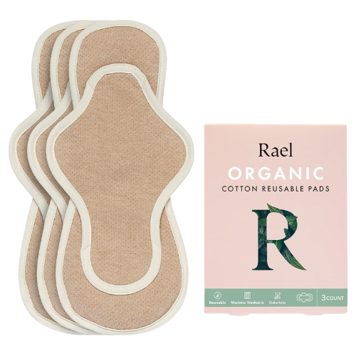 Organic Cotton Reusable Pads (Large), 3ct