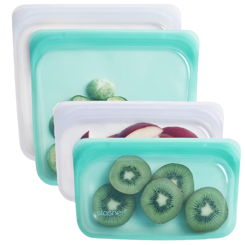 Reusable Silione Storage Bags, 4 pk