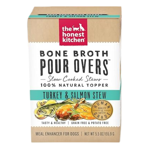 Bone Broth Wet Toppers for Dogs (Turkey & Salmon)
