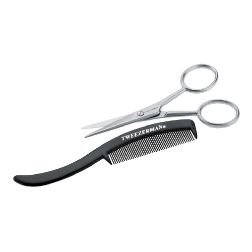 Moustache Scissors + Comb