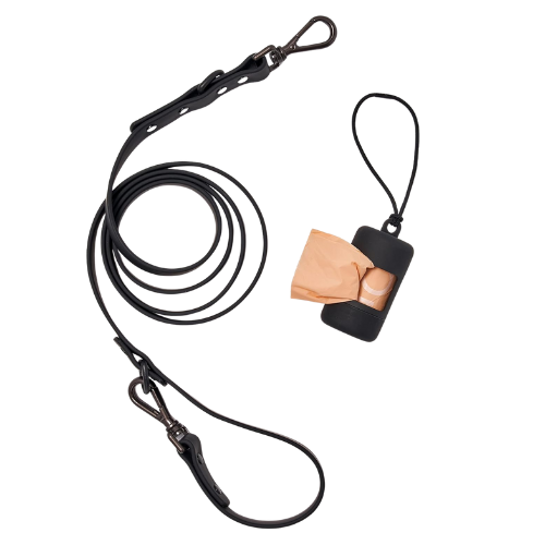Wild One_Dog Leash & Poop Bag Carrier Set