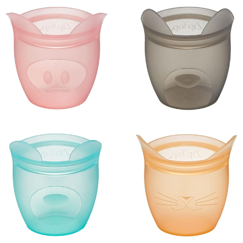 Silicone Baby + Kid Snack Containers, 4pk
