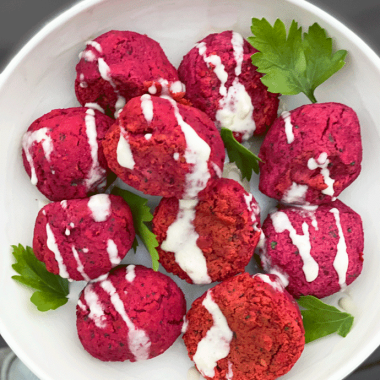 Air Fryer Beet Falafel | GIRLS WHO EAT