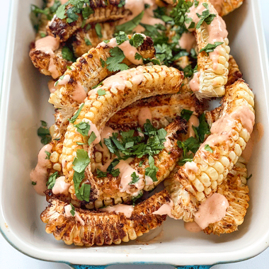 air fryer corn ribs | GIRLS WHO EAT