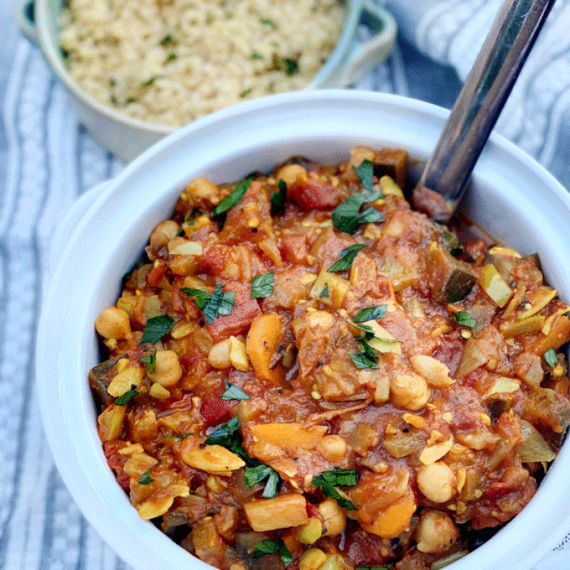 chickpea vegetable tajine | GIRLS WHO EAT