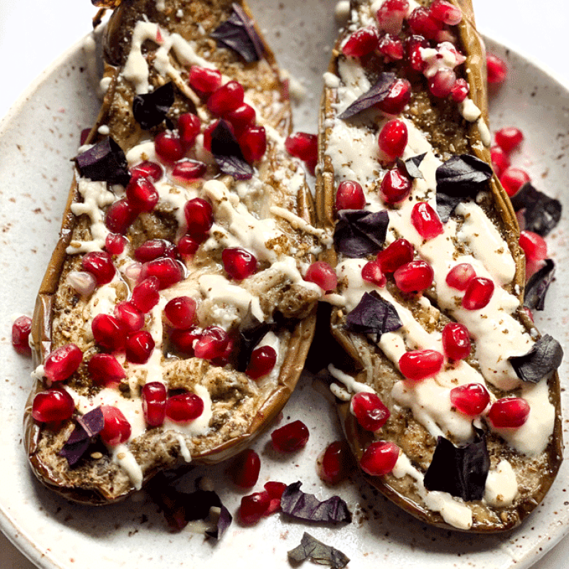 za'atar eggplant tahini | GIRLS WHO EAT