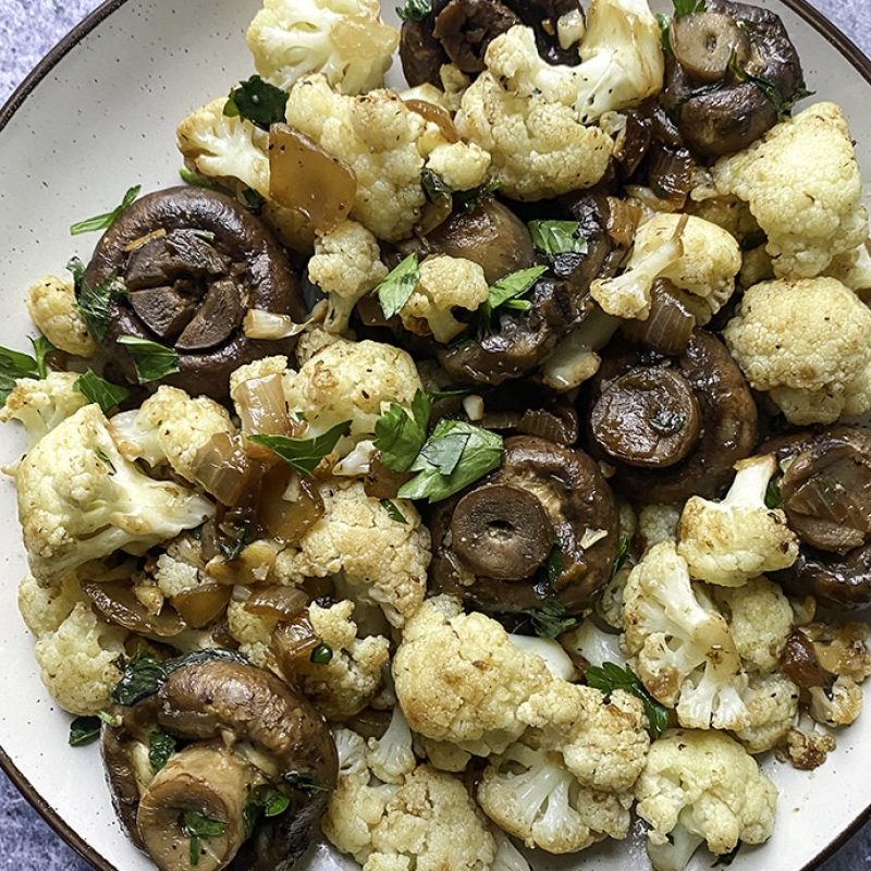 ghee mushroom cauliflower | GIRLS WHO EAT