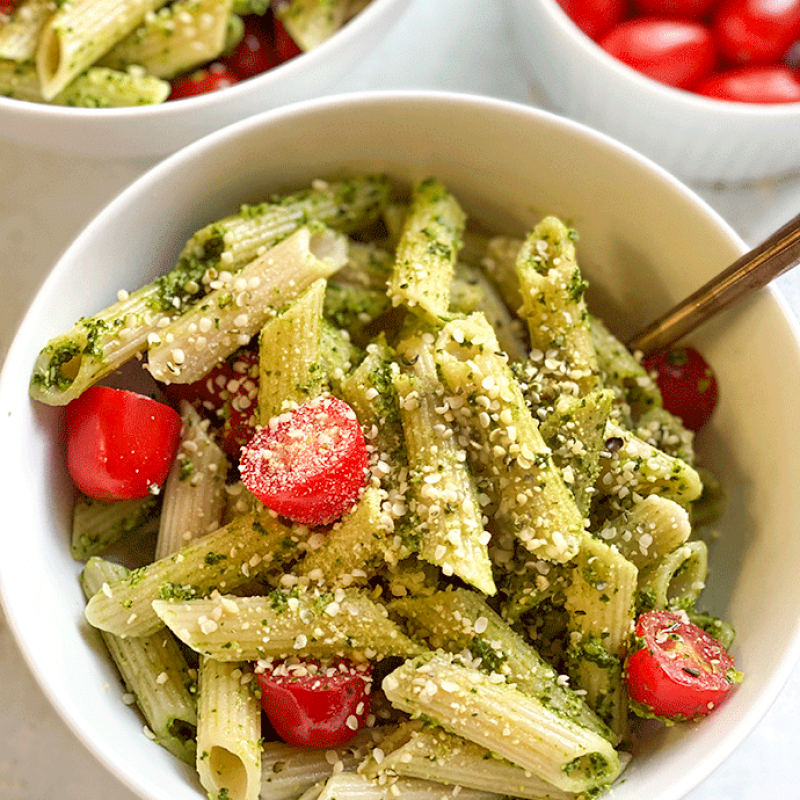 hemp pesto pasta | GIRLS WHO EAT