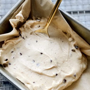 peanut butter chocolate chip nice cream | GIRLS WHO EAT