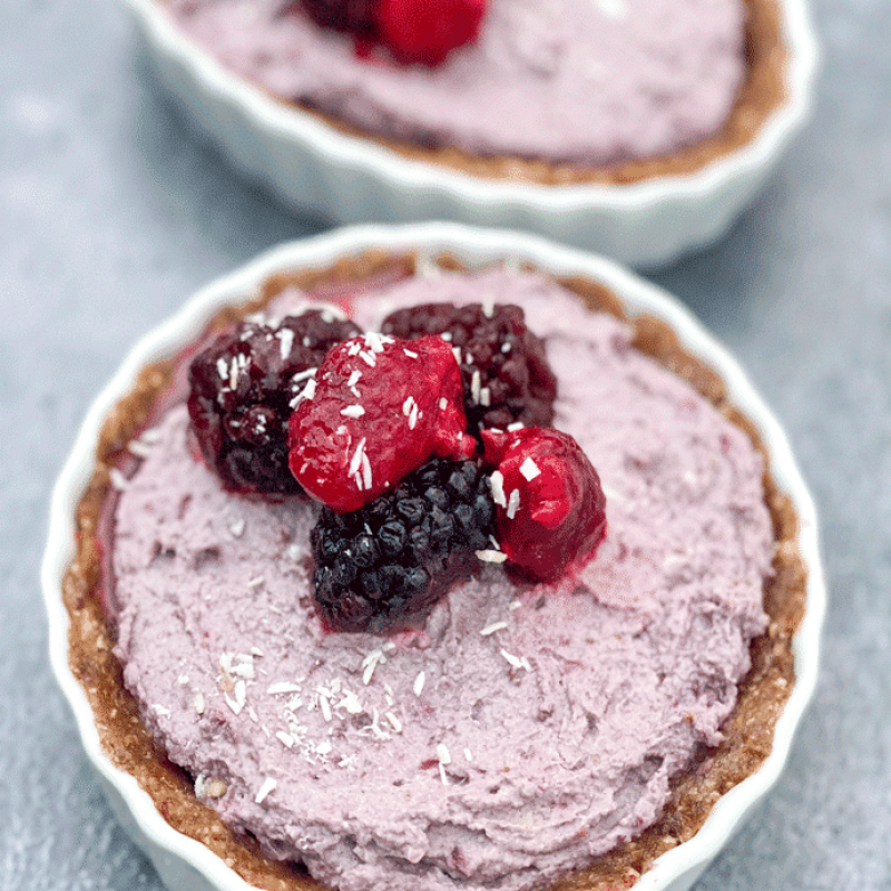no bake blackberry tart | GIRLS WHO EAT