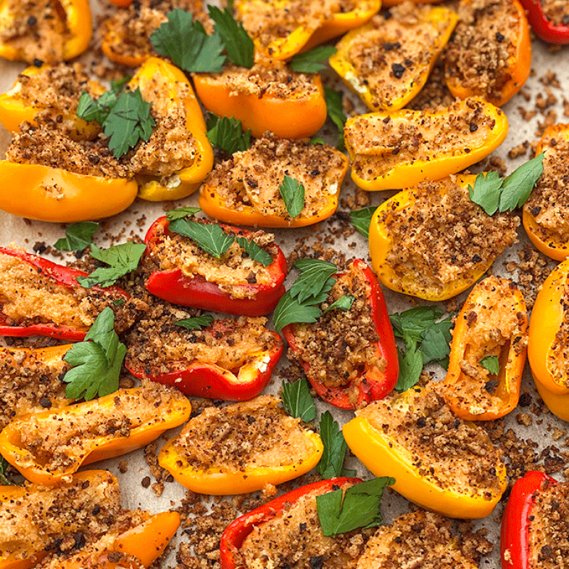 stuffed mini peppers | GIRLS WHO EAT