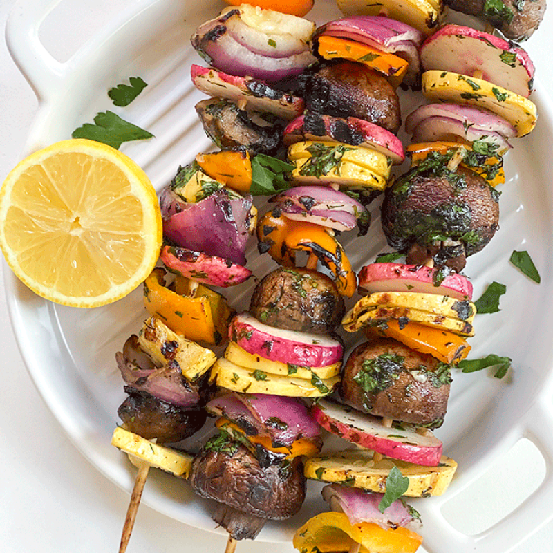grilled vegetable kebobs | GIRLS WHO EAT
